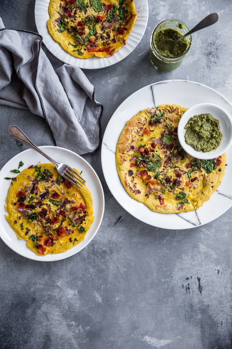  Vegan Chickpea Masala Omelet